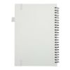 Liss A5 recycled plastic hard cover spiral notebook White