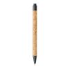 Midar cork and wheat straw ballpoint pen Standard | Natural-Solid black | No Branding | not available | not available