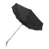 Birgit 21'' foldable windproof recycled PET umbrella Standard | Solid black | No Branding | not available | not available | not available
