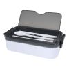Snappy lunch box and cutlery set Standard | White | No Branding | not available | not available