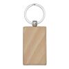 Gian beech wood rectangular keychain Standard | Natural | No Branding | not available | not available