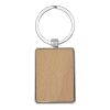 Mauro beech wood rectangular keychain Standard | Natural | No Branding | not available | not available
