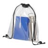 Lancaster transparent drawstring backpack Standard | Solid black-White | No Branding | not available | not available