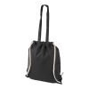 Eliza 240 g/m² cotton drawstring backpack Standard | Solid black | No Branding | not available | not available | not available