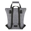 Felta GRS recycled felt roll-top bike bag 13L Standard | Grey | No Branding | not available | not available | not available