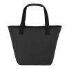 Joey 9-can GRS recycled canvas lunch cooler bag 6L Standard | Solid black | not available | No Branding | not available | not available | not available