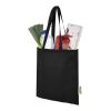 Madras recycled cotton tote bag 140 g/m² Standard | Solid black | not available | No Branding | not available | not available | not available
