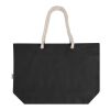 Florida 270 g/m² GRS recycled beach tote bag 18L Standard | Solid black-Solid black | not available | No Branding | not available | not available | not available