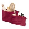 Swift GRS recycled velvet toiletry bag set Standard | Burgundy | No Branding | not available | not available | not available