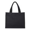Odessa 220 g/m² GRS recycled cotton mini gusset tote bag 9L Standard | Solid black | not available | No Branding | not available | not available | not available