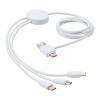 Pure 5-in-1 charging cable with antibacterial additive Standard | White | No Branding | not available | not available