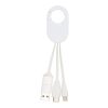Troop 4-in-1 recycled plastic charging cable Standard | White | Not applicable | No Branding | not available | not available