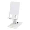 Alhena recycled plastic foldeable phone holder with metal desk stand Standard | White | No Branding | not available | not available