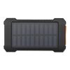 Altair 5000 mAh 10W recycled plastic rugged solar power bank with built-in torch Standard | Solid black | No Branding | not available | not available