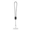 Arich RCS recycled wrist lanyard with built-in 20W Type-C charging cable Solid black