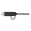SMART 65W 100 cm RCS recycled magnetic 5-in-1 charging cable Solid black