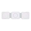 Armus 3-in-1 15W recycled plastic foldable wireless charger Standard | White | No Branding | not available | not available