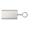 Arcturus 2000 mAh recycled aluminium power bank with keychain Standard | Silver | No Branding | not available | not available
