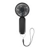 Aervia recycled plastic portable fan Solid black