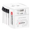 SKROSS® MUV AC65PD world adapter with USB-C cable  White