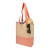Rhythm straw paper tote bag 10L Brick