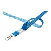 Isla 1-metre sublimation lanyard Light blue-White-White | not available | No Branding | not available | not available