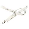 Liv adjustable sublimation RPET lanyard white-white | No Branding | not available | not available
