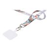 Addie sublimation RPET lanyard with phone holder and safety breakaway Solid black-White | 20mm | No Branding | not available | not available
