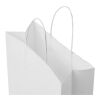 Kraft 80 g/m2 paper bag with twisted handles - medium white | No Branding | not available | not available