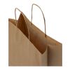 Kraft 80 g/m2 paper bag with twisted handles - medium Kraft brown | not available | No Branding | not available | not available