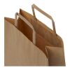 Kraft 80-90 g/m2 paper bag with flat handles - medium Kraft brown | not available | No Branding | not available | not available