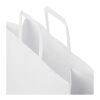 Kraft 80-90 g/m2 paper bag with flat handles - large White | Not applicable | No Branding | not available | not available