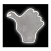 RFX™ S-12 thumb reflective PVC sticker White | No Branding | not available | not available