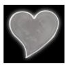 RFX™ S-12 heart L reflective PVC sticker White | No Branding | not available | not available