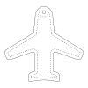 RFX™ plane reflective TPU hanger White | No Branding | not available | not available