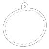 RFX oval reflective tag Neon yellow | not available | No Branding | not available | not available