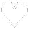 RFX™ heart reflective TPU hanger Neon yellow | not available | No Branding | not available | not available