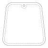 RFX™ trapezium reflective PVC hanger White | not available | No Branding | not available | not available