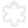 RFX™ snowflake reflective TPU hanger White | not available | No Branding | not available | not available
