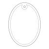 RFX™ oval reflective PVC hanger White | No Branding | not available | not available