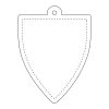 RFX™ badge reflective PVC hanger White | No Branding | not available | not available