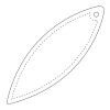 RFX™ ellipse reflective TPU hanger White | not available | No Branding | not available | not available