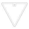 RFX™ inverted triangle reflective TPU hanger White | No Branding | not available | not available