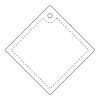 RFX™ diamond reflective PVC hanger large White | No Branding | not available | not available