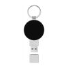 Round light-up USB Solid black-Silver-White | No Branding | not available | not available | 1 GB