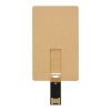 Rectangular degradable credit card USB Kraft brown | No Branding | not available | not available | 1 GB