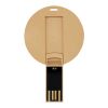Round degradable USB Kraft brown | No Branding | not available | not available | 1 GB