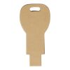 Key-shaped recycled paper USB 2.0 Kraft brown | No Branding | not available | not available | 1 GB