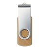 Rotate recycled paper USB 2.0 Kraft brown | No Branding | not available | not available | 1 GB