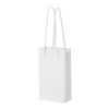 Handmade 170 g/m2 integra paper bag with plastic handles - small white | No Branding | not available | not available